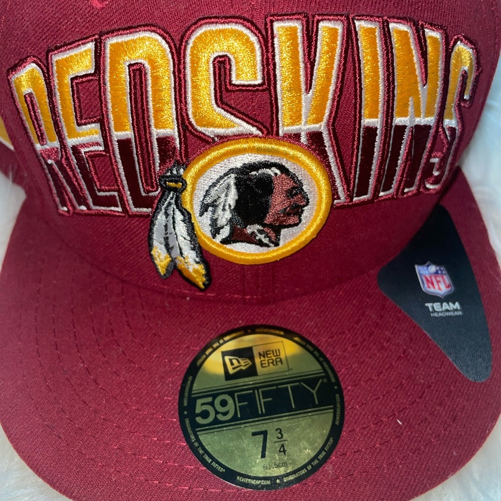 The original redskins fitted cap. They don’t make them any more.